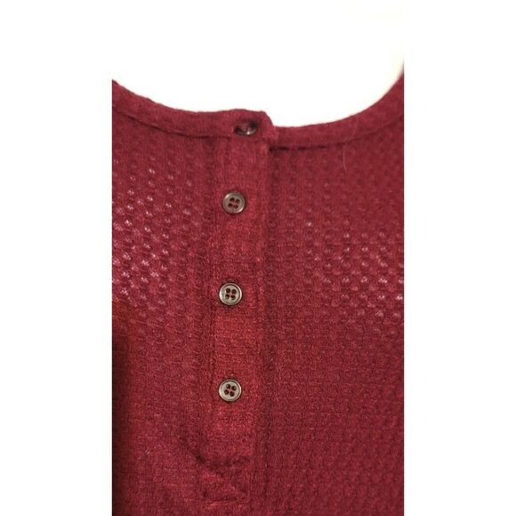 NWT - Paper Crane by Anthropologie Thermal Top with Sweater Cuff - Size S - Picture 5 of 13